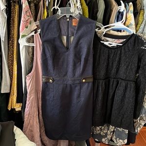 Tory Burch jean dress size 0 zip back